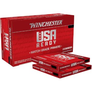 Winchester USA Ready Small Pistol Match Primers Winchester USA Ready Large Pistol Match Primers Box of 1000 (10 Trays of 100)