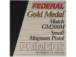 Federal Premium Gold Medal Small Pistol Magnum Match Primers #200M