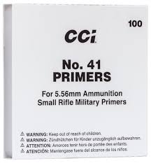 CCI Small Rifle 5.56mm NATO-Spec Military Primers #41 - Shop Shooting,  Hunting and Outdoor Products