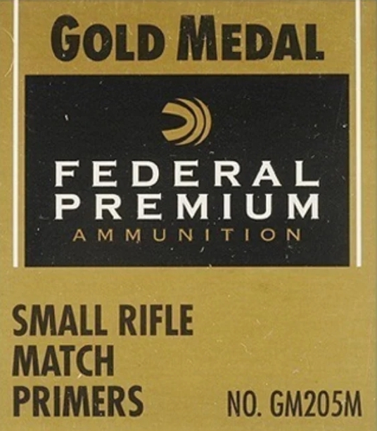 Federal Premium Gold Medal Small Rifle Match Primers #205M Box of 1000 (10 Trays of 100)
Primers Wholesale In Stock 2022