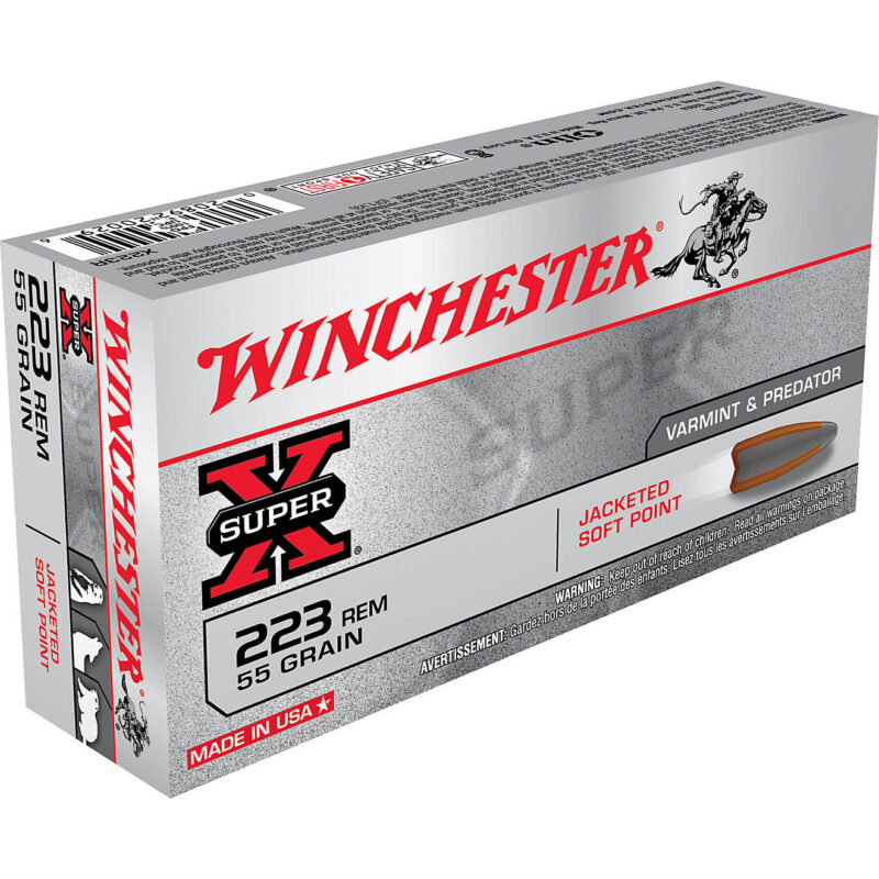 Winchester Super-X .223 Remington 55-Grain Centerfire Rifle Ammunition-20 Rounds