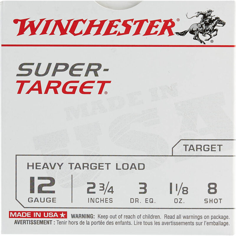 Winchester Target Load 12 Gauge 8 Shotshells-25 Rounds