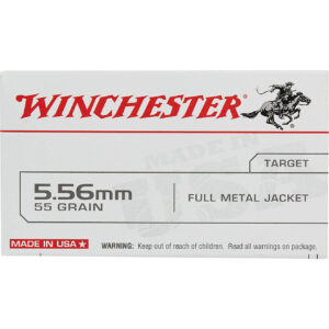 Winchester USA Full Metal Jacket 5.56 x 45 mm 55-Rifle Ammunition