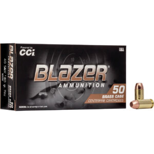 Blazer Brass Target Load FMJ .40 SW Caliber 180-Grain Centerfire Handgun Ammunition