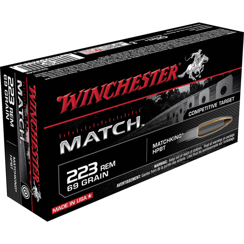 Winchester Match .223 Remington 69-Grain Centerfire Rifle Ammunition