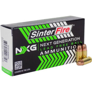 SinterFire NXG Brass 9mm 100-Grain Pistol Ammunition - 50 Rounds
