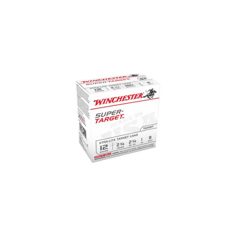 Winchester Super-Target 12 Gauge 8 Shotshells-25 Rounds