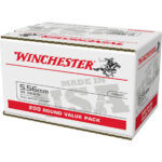 Winchester USA 5.56mm 55-Grain FMJ Ammunition-200 Rounds