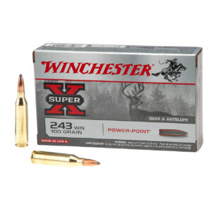 Winchester Super-X Power-Point .243 Winchester 100-Grain Rifle Ammunition-20 Rounds