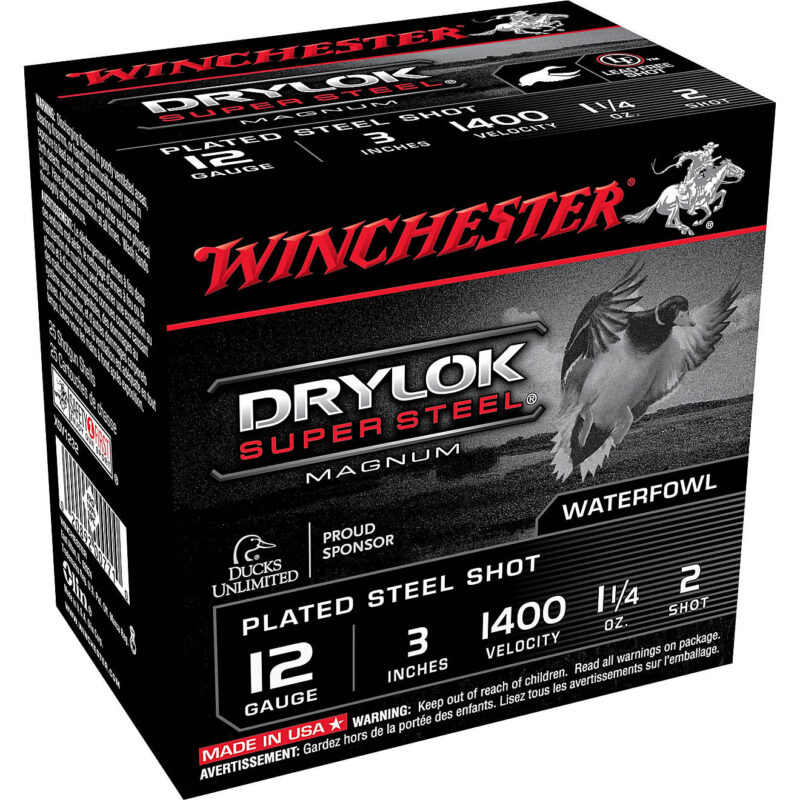 Winchester Dry Waterfowl Steel 12-Gauge 3 in Shotgun Ammunition-25 Rounds