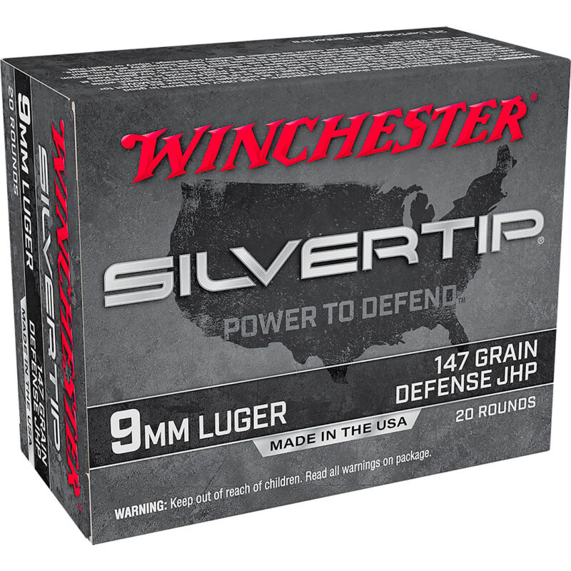 Winchester Silvertip 9mm Luger 147-Grain Ammunition-20 Rounds
