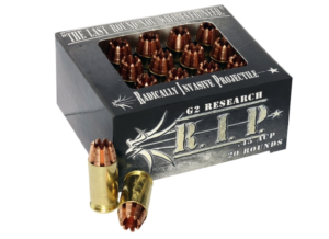 G2 Research R.I.P. Ammunition 45 ACP 162 Grain Radically Invasive Projectile Fragmenting Solid Copper Lead-Free Box of 20