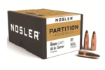 Nosler Partition Bullets 243 Caliber 6mm 243 Diameter 85 Grain Spitzer Box of 50