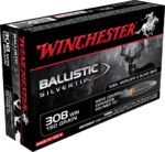 Winchester Ballistic Silvertip Ammunition 308 Winchester 150 Grain Rapid Controlled Expansion Polymer Tip Box of 20